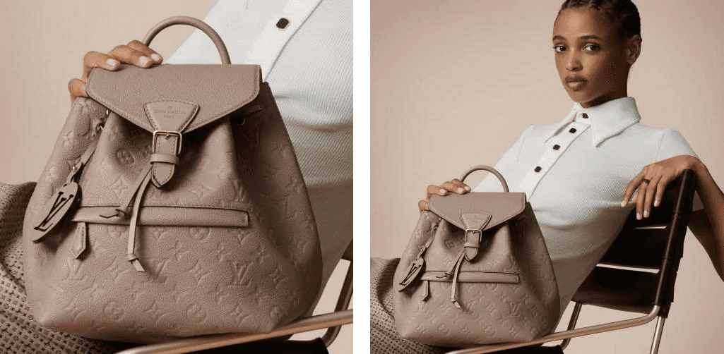 FC Barcelona WAGS Style — Elena wore a Louis Vuitton Montsouris backpack  