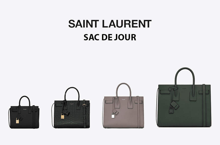 Saint Laurent Baby Sac De Jour Croc-embossed Tote Bag In Green